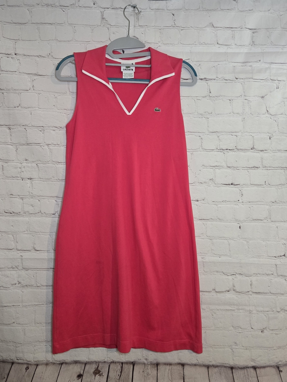 Lacoste Pink Sleeveless Polo Dress